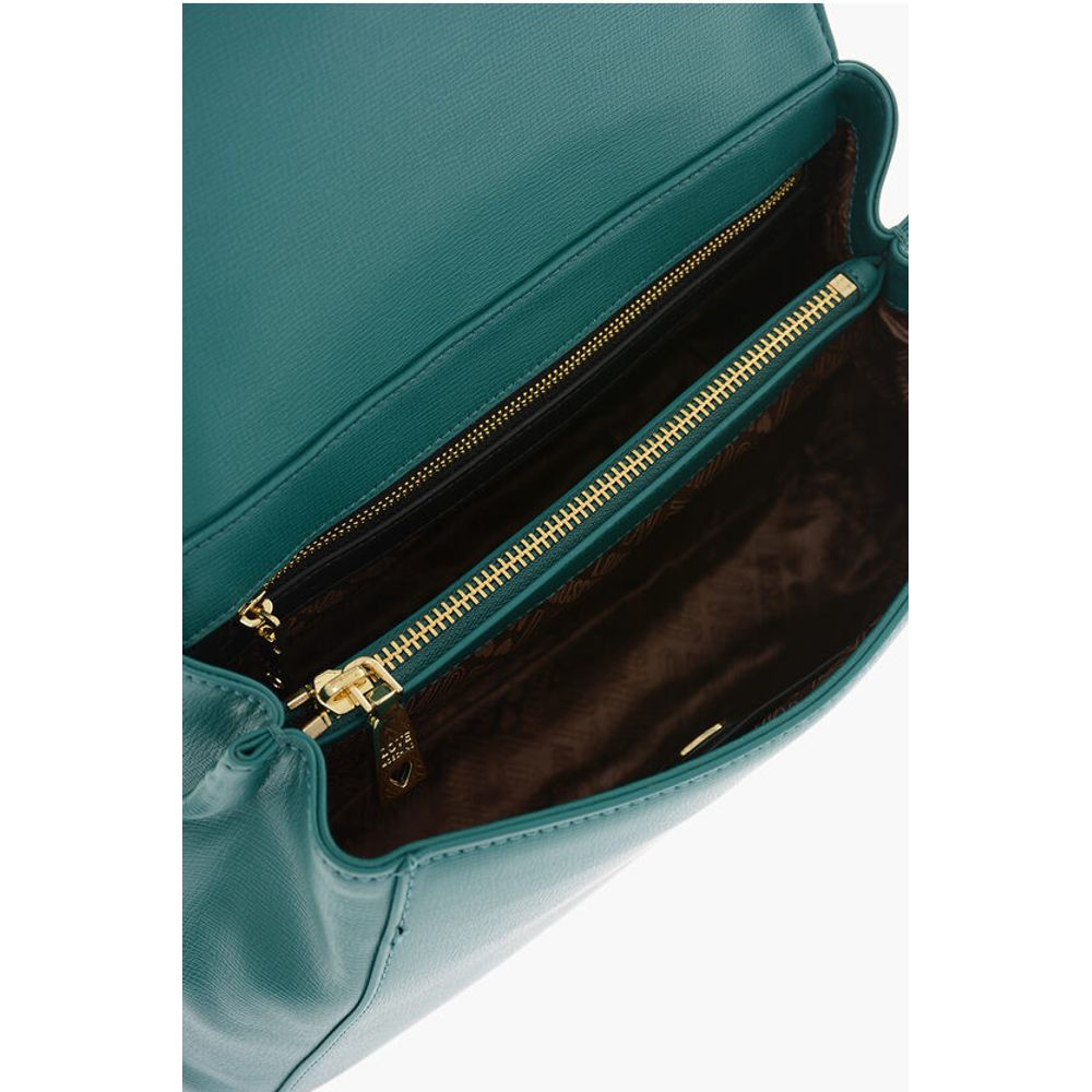 LOVE Faux Leather Handbag with Heart Shaped Charm