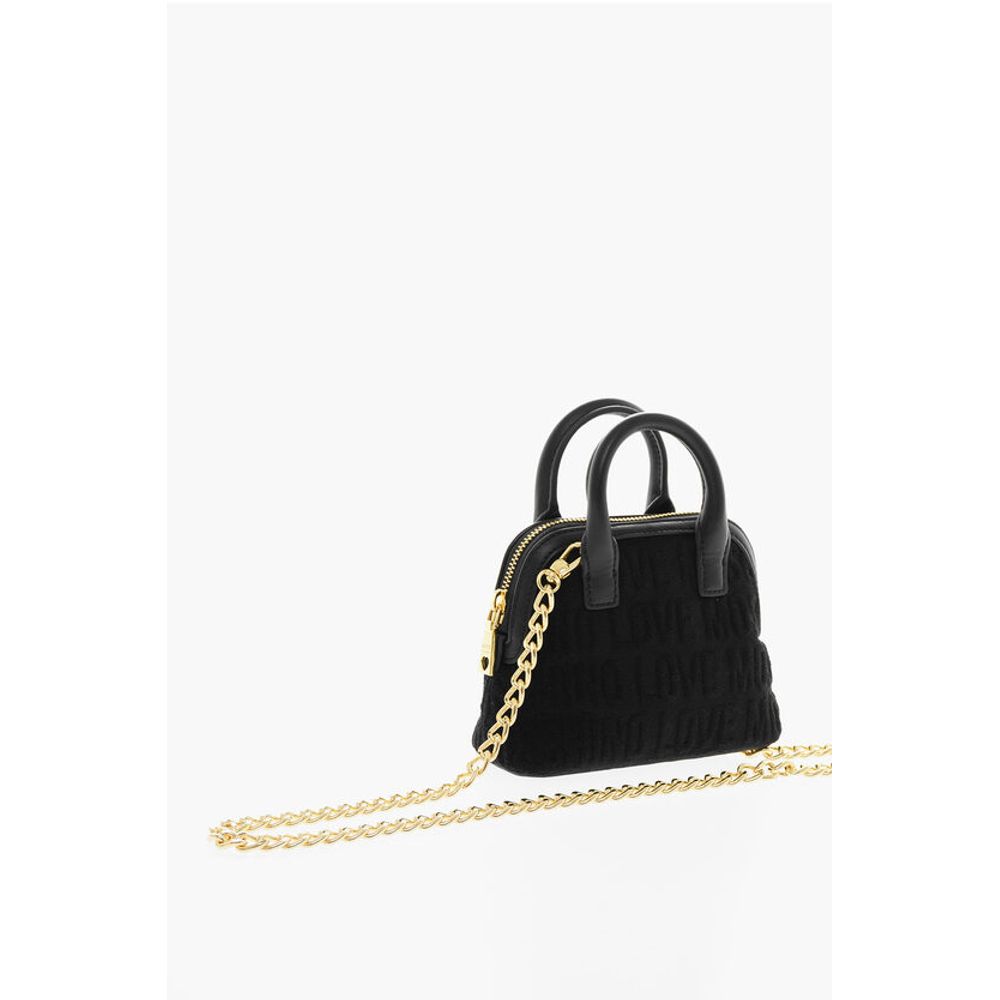 LOVE All Over Logo Embossed Terry Mini Bag
