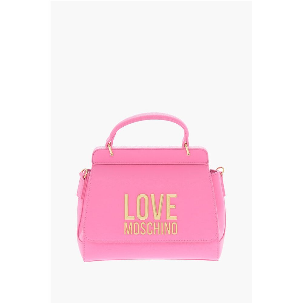 LOVE Faux Leather Mini Bag with Maxi Golden Plaque