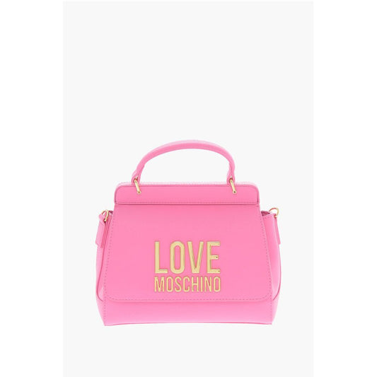 LOVE Faux Leather Mini Bag with Maxi Golden Plaque