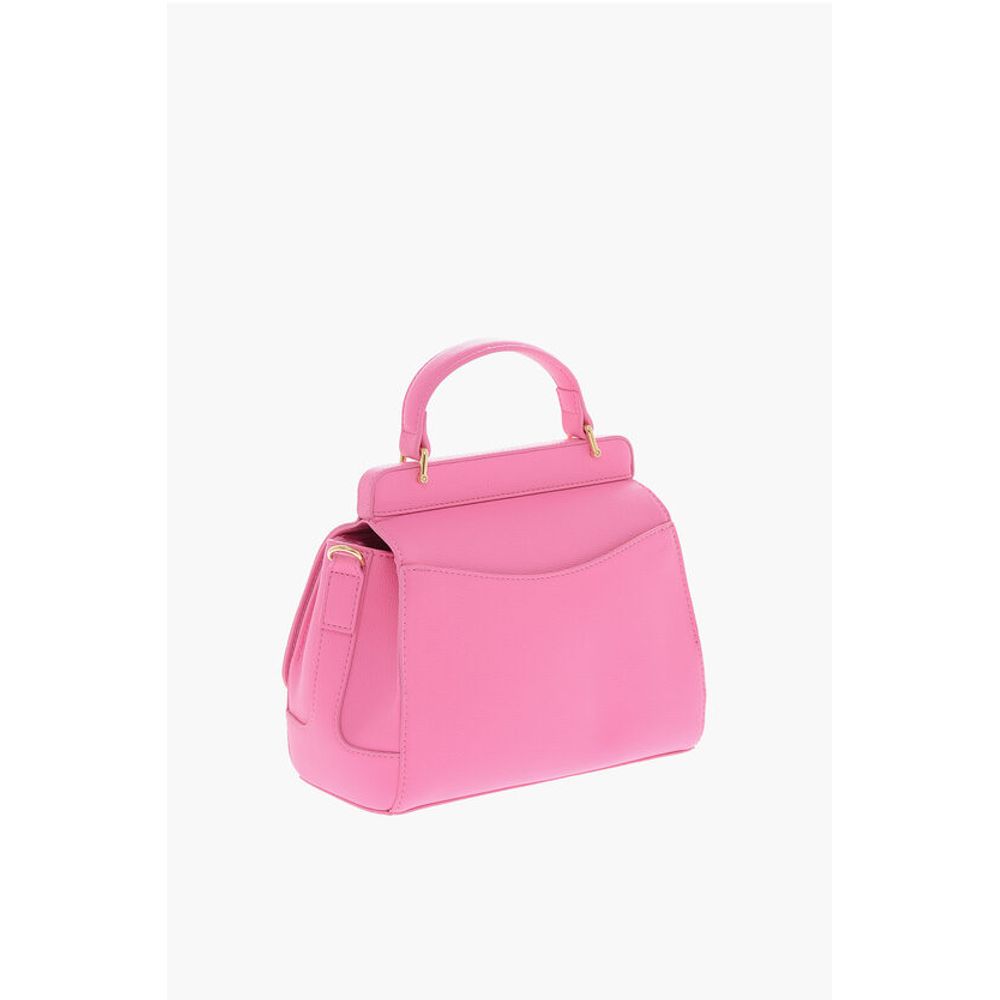 LOVE Faux Leather Mini Bag with Maxi Golden Plaque
