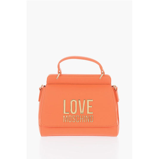 LOVE Faux Leather Mini Bag with Maxi Golden Plaque