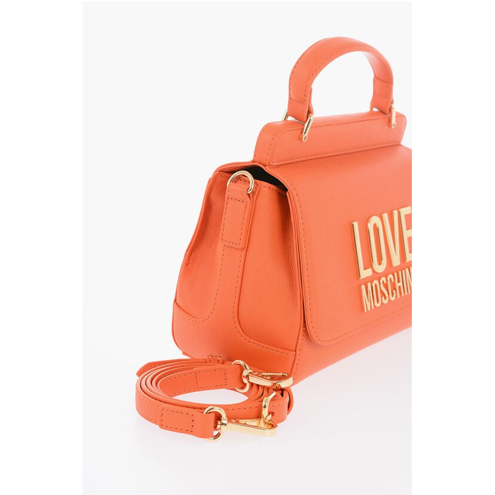 LOVE Faux Leather Mini Bag with Maxi Golden Plaque