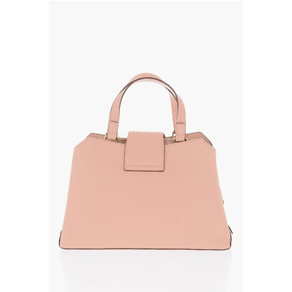 LOVE Textured Faux Leather Tote Bag with Maxi Golden Heart C