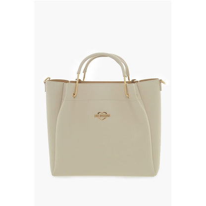 LOVE Faux Leather Tote Bag with Golden Logo