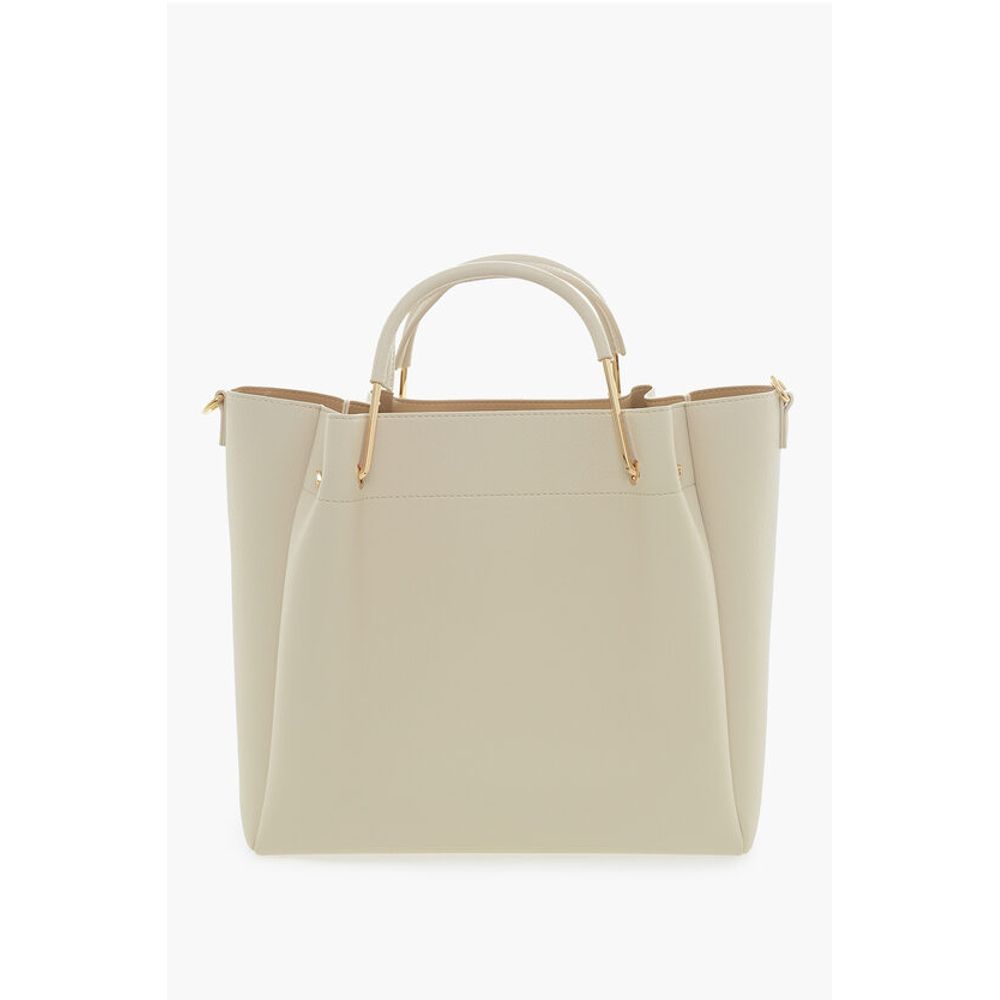 LOVE Faux Leather Tote Bag with Golden Logo