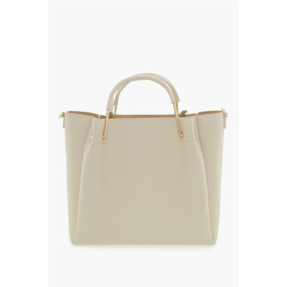 LOVE Faux Leather Tote Bag with Golden Logo