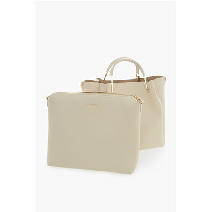 LOVE Faux Leather Tote Bag with Golden Logo