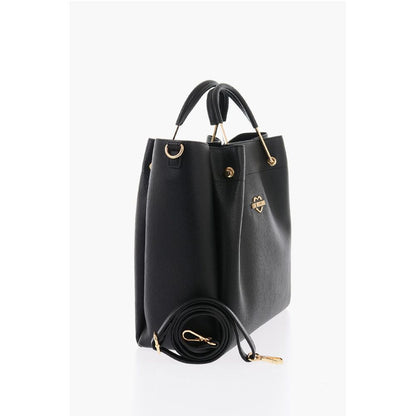 LOVE Faux Leather Tote Bag with Golden Logo