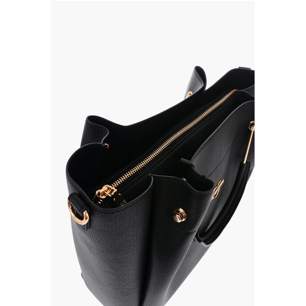 LOVE Faux Leather Tote Bag with Golden Logo