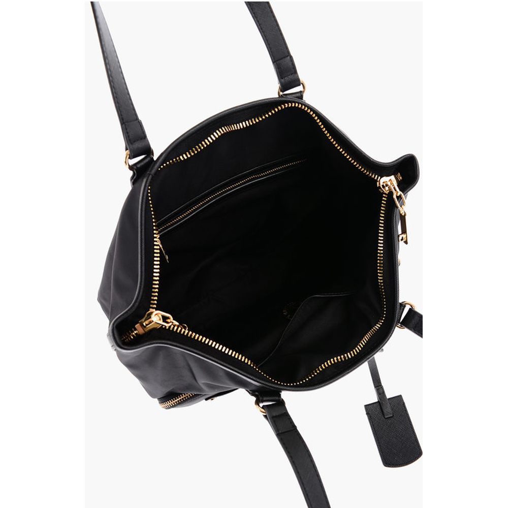 LOVE Nylon Tote Bag with Golden Details
