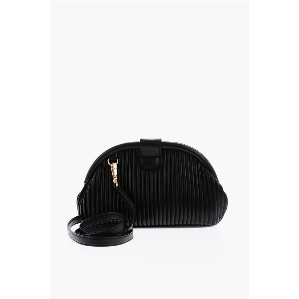 LOVE Pleated Faux Leather Mini Bag