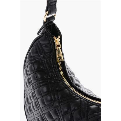 LOVE Quilted Faux Leather Hobo Bag
