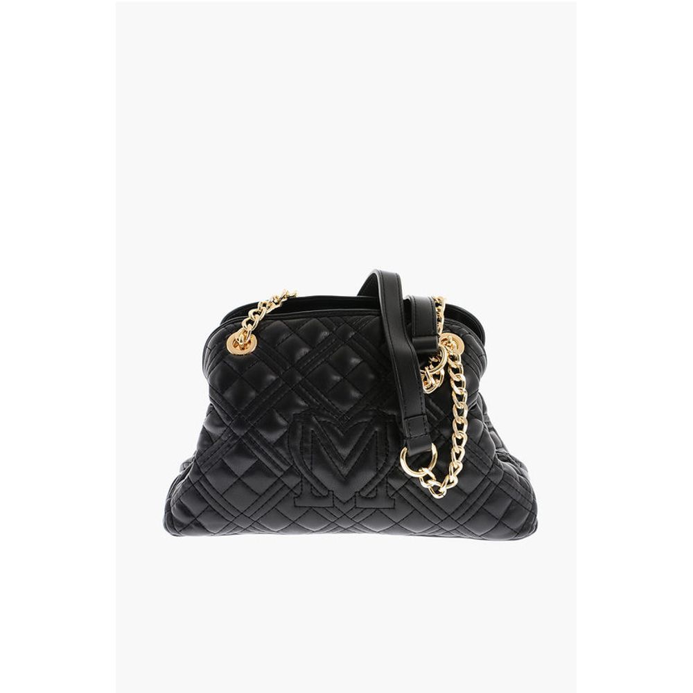 LOVE Quilted Mini Handle Bag with Golden Logo