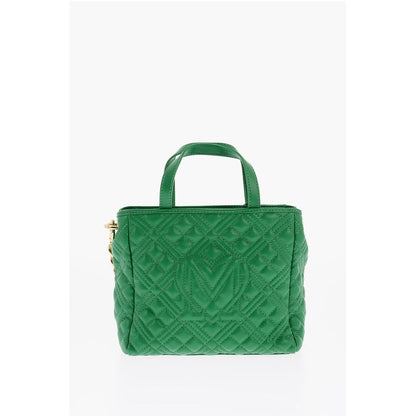 LOVE Faux Leather Quilted Mini Bag with Matching Pochette