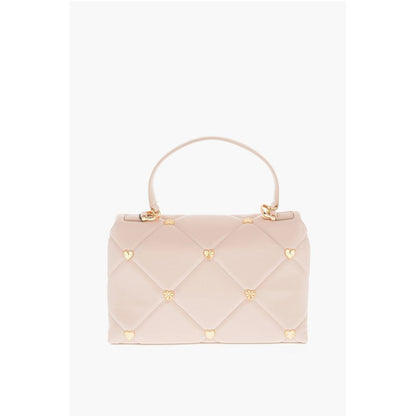 LOVE Faux Leather Quilted Bag with All-Over Hearts