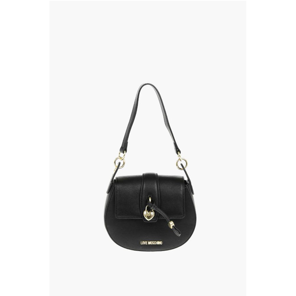 LOVE Faux Leather Crossbody Bag with Heart Shaped Charm