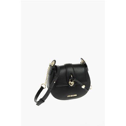 LOVE Faux Leather Crossbody Bag with Heart Shaped Charm