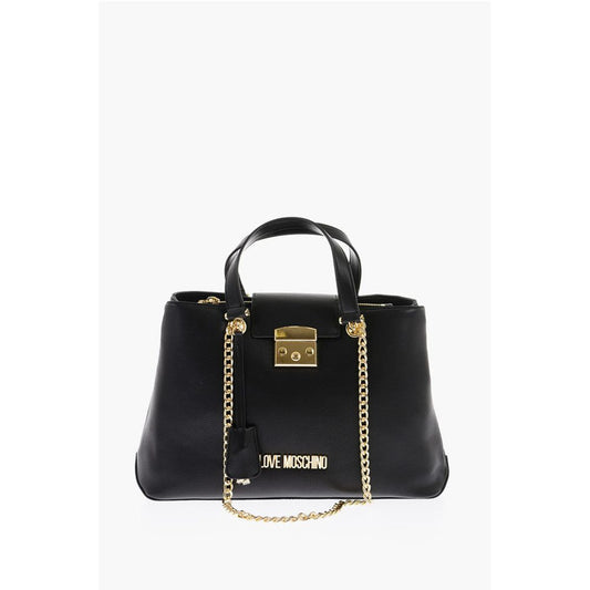 LOVE Textured Faux Leather LUCILLE Tote Bag with Double Comp