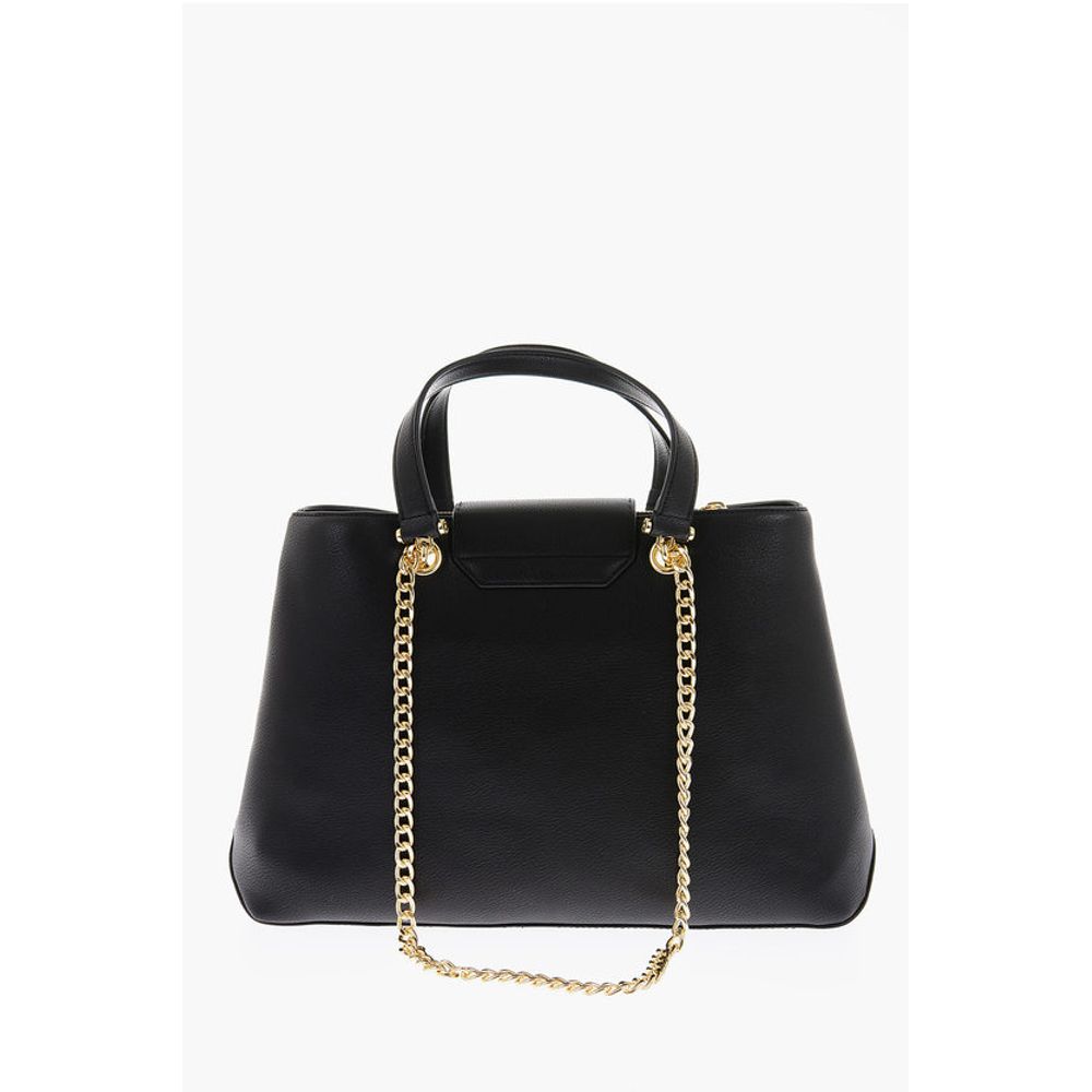 LOVE Textured Faux Leather LUCILLE Tote Bag with Double Comp