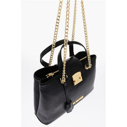 LOVE Textured Faux Leather LUCILLE Tote Bag with Double Comp