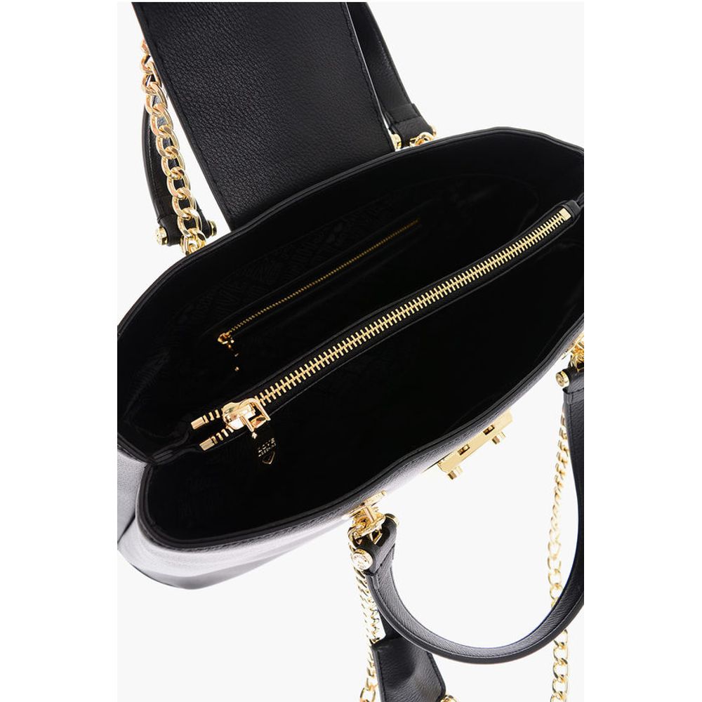 LOVE Textured Faux Leather LUCILLE Tote Bag with Double Comp