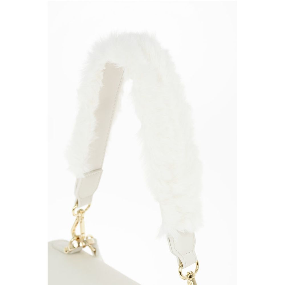 LOVE Faux Leather Bag with Front Monogram and Turn Lock Clos