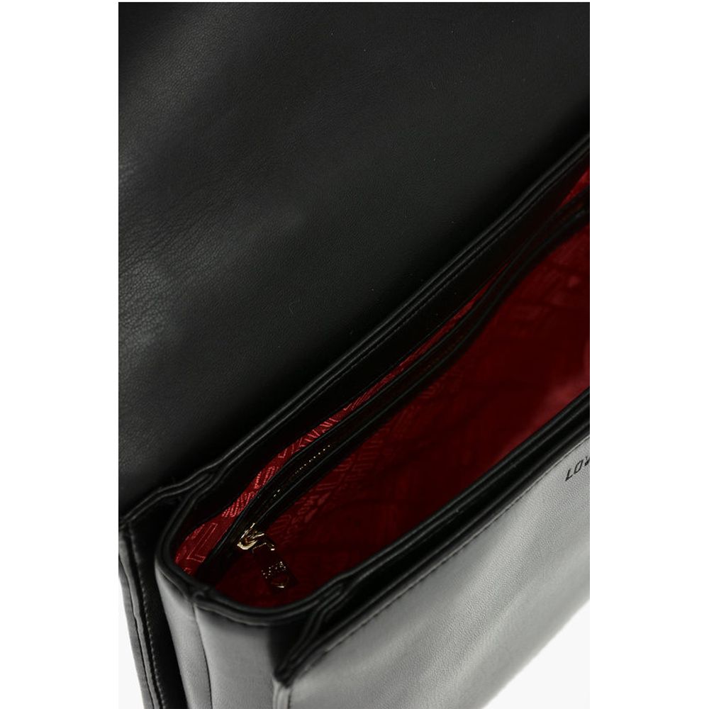 LOVE Quilted faux Leather Bag with Golden Chain