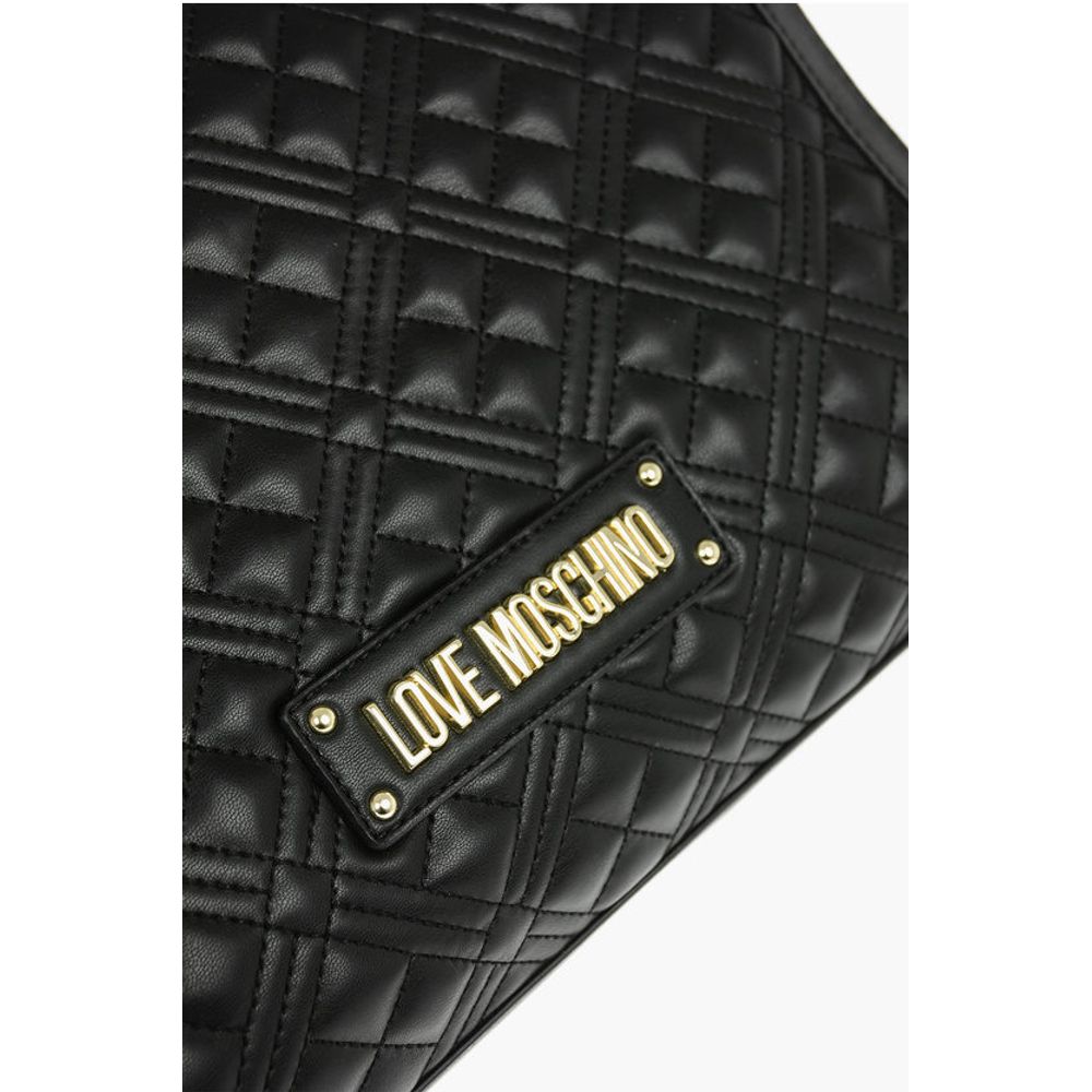 LOVE Quilted Faux Leather Tote Bag with Maxi Monogram
