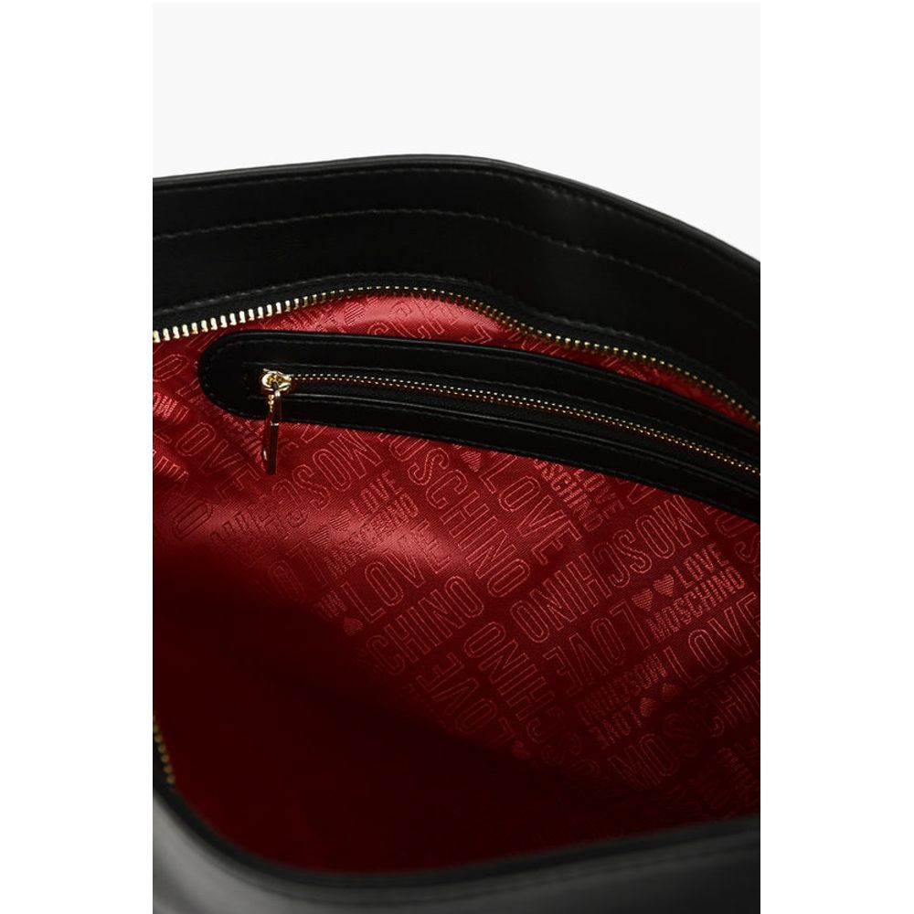 LOVE Quilted Faux Leather Tote Bag with Maxi Monogram