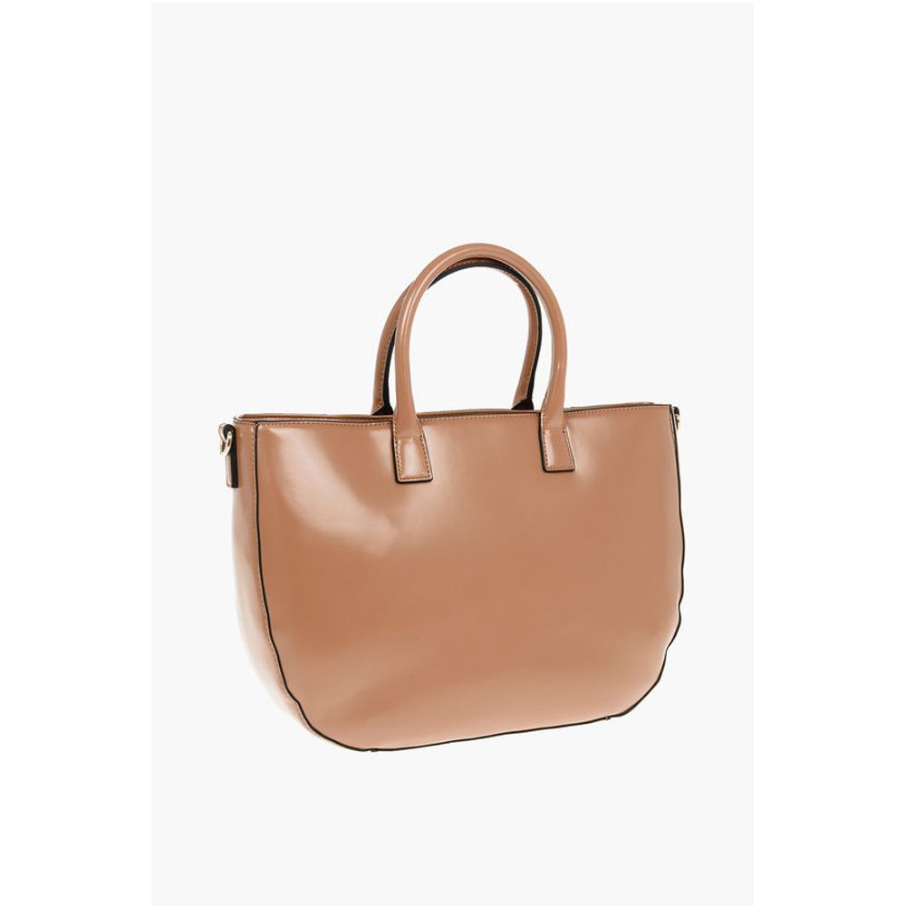 LOVE Removable Shoulder Strap Faux Leather Tote Bag