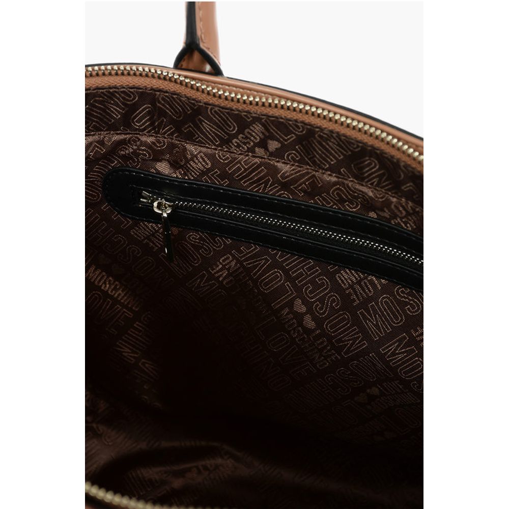 LOVE Removable Shoulder Strap Faux Leather Tote Bag