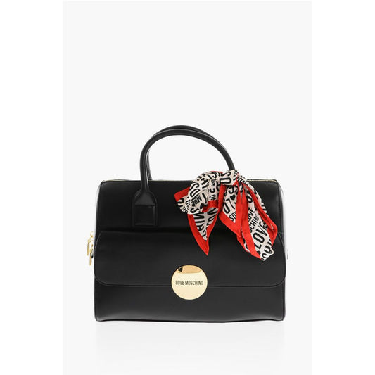 LOVE logoed handkerchief faux leather SIMPLE HOOP handbag