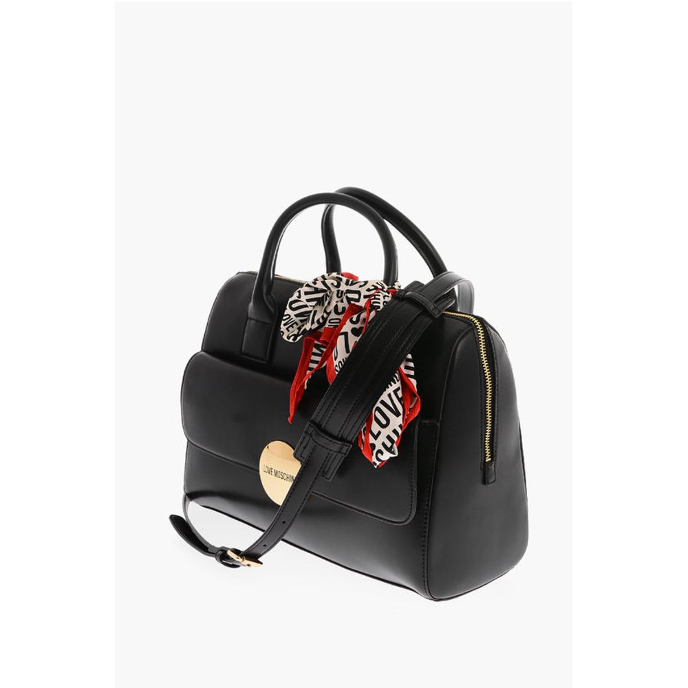 LOVE logoed handkerchief faux leather SIMPLE HOOP handbag