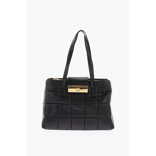 LOVE Faux Leather Padded Tote Bag