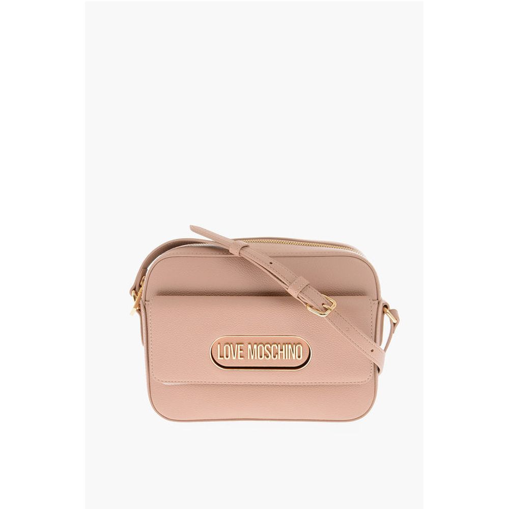 LOVE Textured Faux Leather Camera Bag with Maxi Pocket
