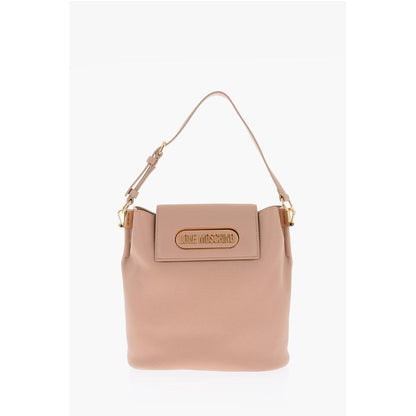 LOVE golden logo faux leather shoulder bag