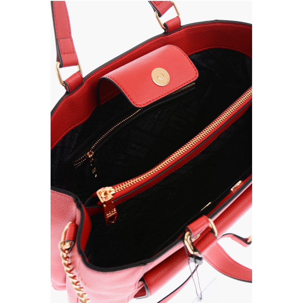 LOVE Faux Leather Rectangular Bag with Maxi Patch Pocket