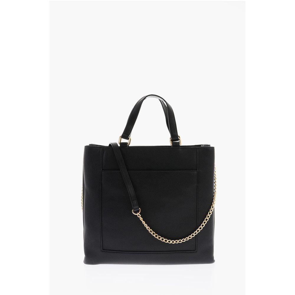 LOVE Faux Leather Rectangular Bag with Maxi Patch Pocket