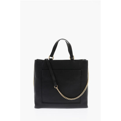 LOVE Faux Leather Rectangular Bag with Maxi Patch Pocket
