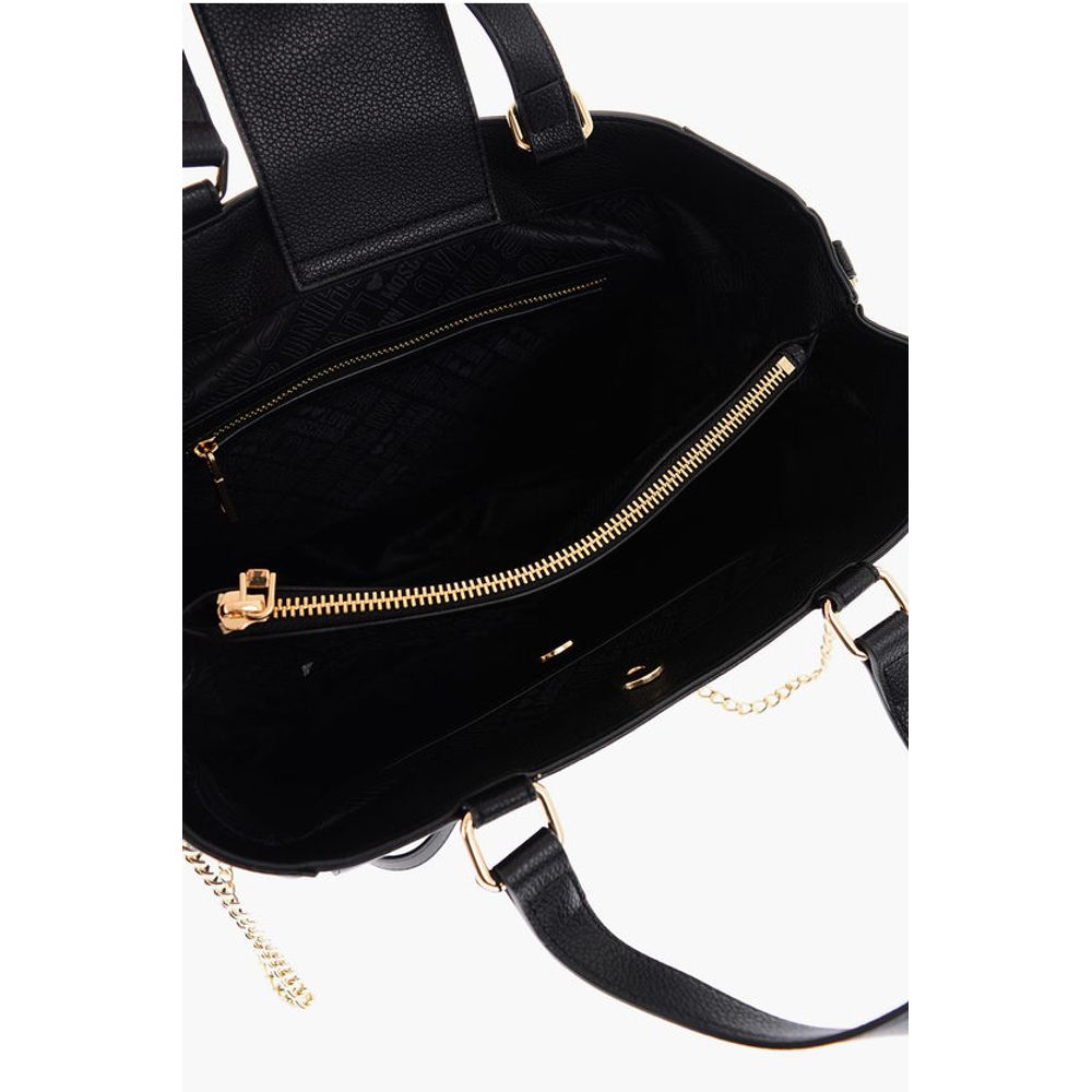LOVE Faux Leather Rectangular Bag with Maxi Patch Pocket