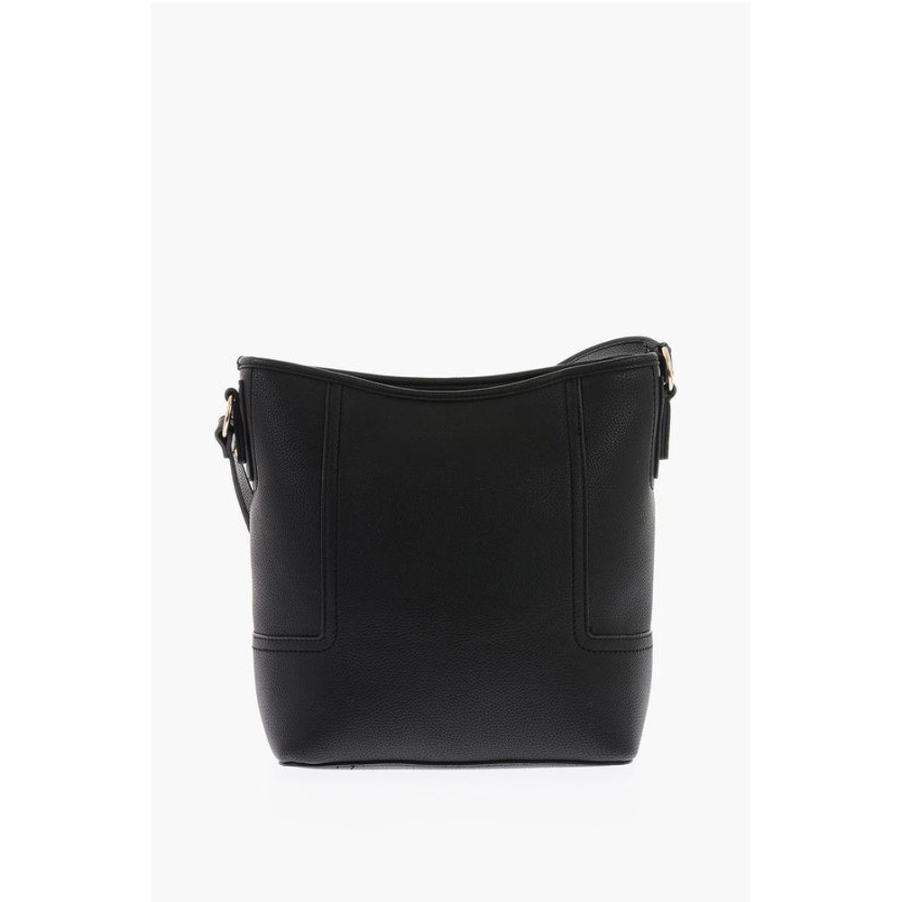 LOVE Texture Faux Leather Tote Bag with Embossed Logo