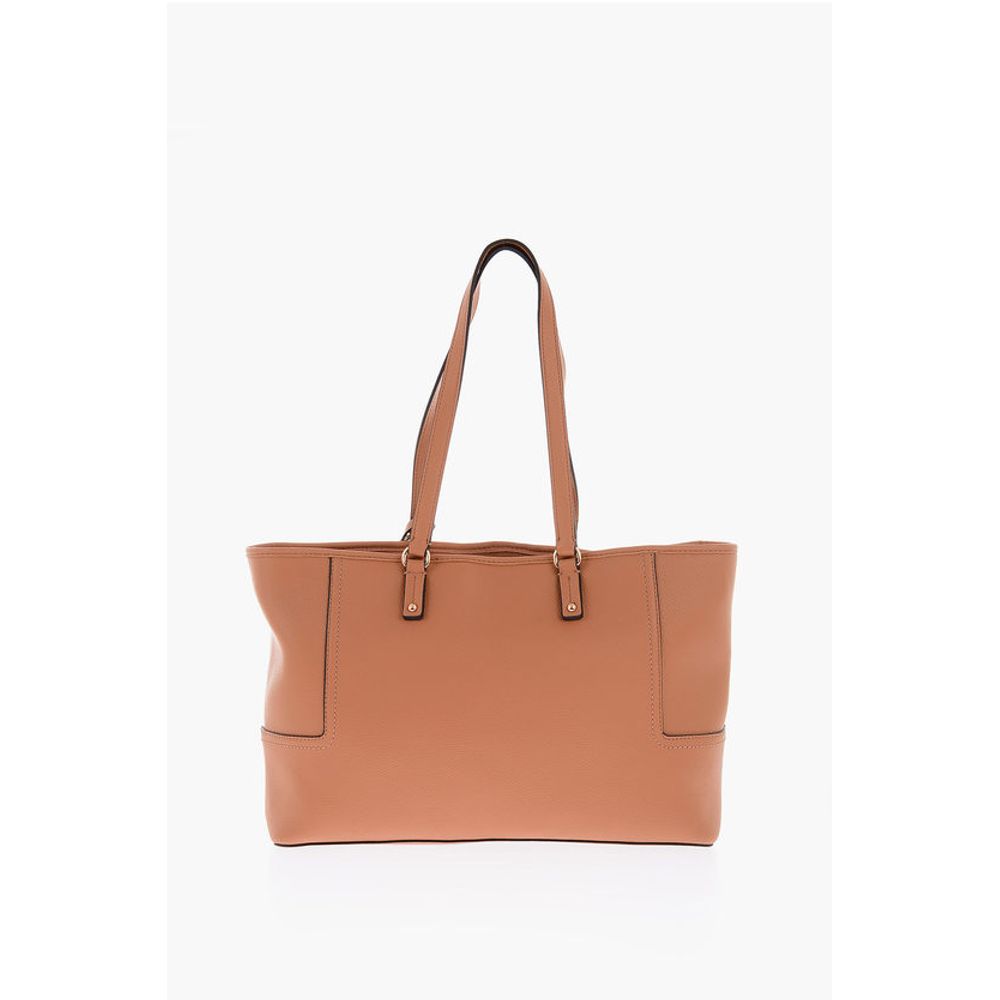 LOVE golden logo faux leather tote bag