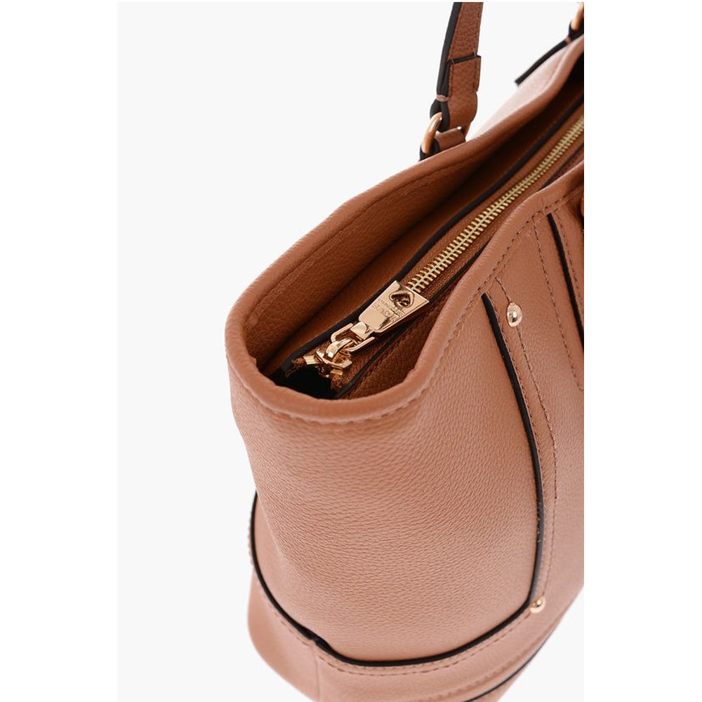 LOVE golden logo faux leather tote bag