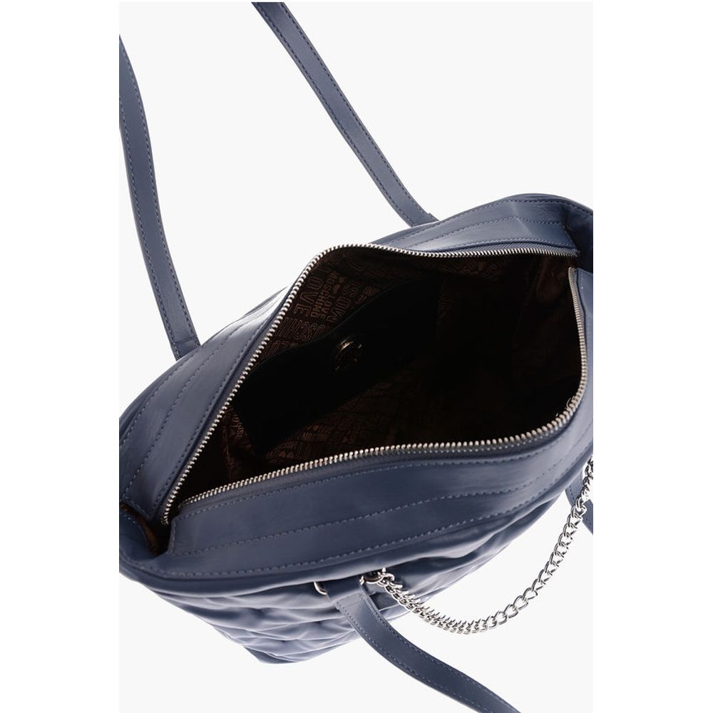 LOVE hearts embossed faux leather shoulder bag
