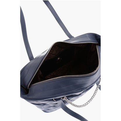 LOVE hearts embossed faux leather shoulder bag