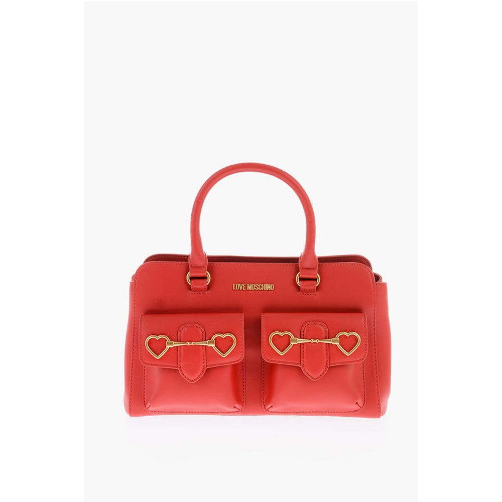 LOVE removable shoulder strap faux leather HEART BIT bag