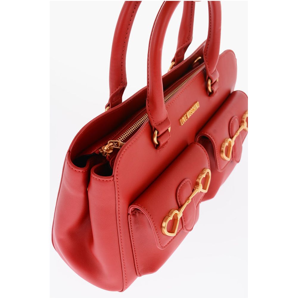 LOVE removable shoulder strap faux leather HEART BIT bag