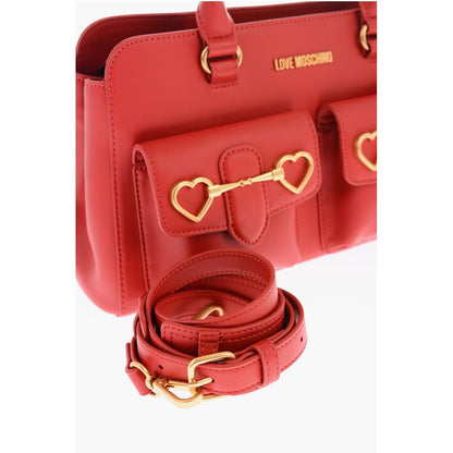 LOVE removable shoulder strap faux leather HEART BIT bag