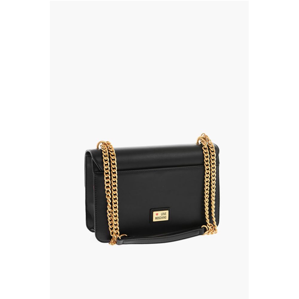 LOVE Chain and Clamp Shoulder Bag